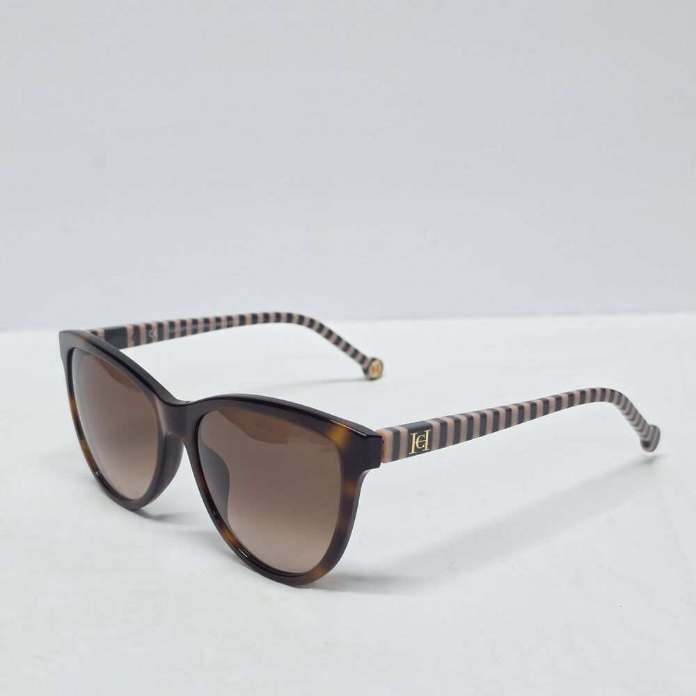 Carolina Herrera SHE892K Cat Eye Women's Sunglasses 56-17-140 Tortoise Stripe